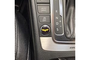 JACKPLOTT Start/Fermata Pulsante Coperchio 3D Gel Emblema Adesivo - Batman Nero/Giallo