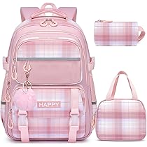 Lot De 10pcs Sac à Dos Scolaire Pour Filles Garçon Sac à Dos Esthétique Cartable Scolaire Blanc - Porte-cigarettes - Achat & Prix