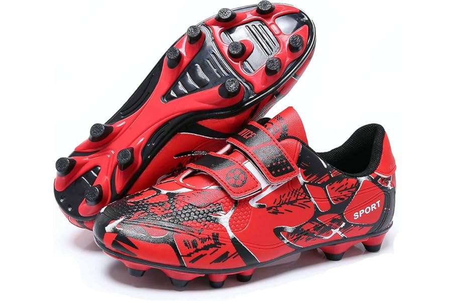 Boys Football Boots Shoes Kids Girls FG/AG Soccer Athletics Sport Shoes Training Shoes Running Shoes Teenager Indoor Outdoor Football Shoes Sneakers for Unisex