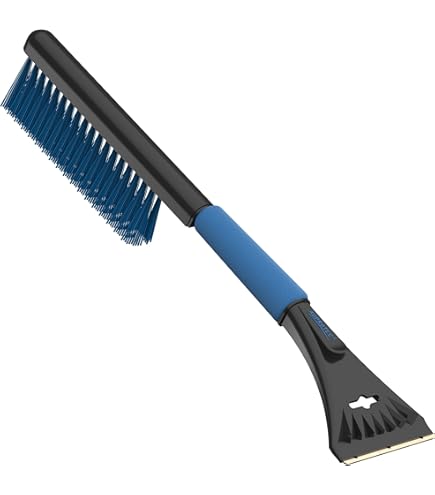 Auto Drive 24-inch Snow Brush And Ice Scraper, Blue, Compact And Lightweight For Winter Driving - View #6