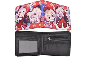 simyron Portefeuille Enfant Genshin Impact Ado Garçon Bourse Genshin Impact Garçon Anime Portefeuille Portefeuille Enfant Dessin Animé Genshin Impact Fille Porte Monnaie