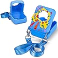 Huiguli Silicone Case for Bitzee, Full Cover Silicone Protective Case for Bitzee Digital Pet, Colorful Pattern Bitzee Digital Pet Case, Blue for Bitzee Disney Interactive Toy (BLUE)