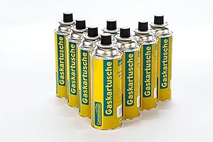 Campingman 8 Stück Gaskartusche 227g Butan Gas Universal Butangas Brennstoffflaschen Campingas für Gaskocher Gasheizung