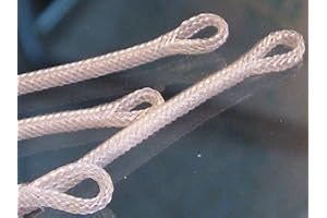 BESTCITY Salmon Fishing NYLON BRAIDED LEADER LOOPS set of 4 LONG 50lb