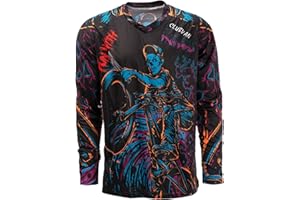 PSPORT Dirt Bike Shirts for Men Motocross Shirts Mountain Cycling Jersey Long Sleeve Enduro Off Road Reacwear BMX Riding