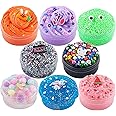 Slime Variety Pack Different Textures, 8 x 100ml Slimes Kit for Kids, Includes Bingsu, Water, Cloud, Butter, Snow Fizz Slime, Slimes Party Favors for Girls & Boys, Birthday Easter