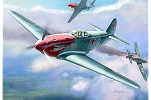 Zvezda Models YAK-3 Yakovlev Soviet WWII Fighter Aircraft Building Kit, Scale 1/48