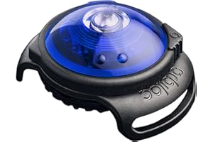 Orbiloc William Hunter Dog Dual Safety Light Hundelicht mit Befestigungsgummi, blau