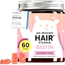 Biotin Hochdosiert Gummibärchen - Haarvitamine für normales ...