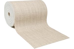 Giuri Tessuti - PASSATOIA per Cucina in Vinile - Tappeto Runner Antiscivolo e Lavabile in PVC - Largo 50 cm (320 CM, CANVAS SAND)