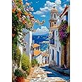 Castle Diamond Art Kits Volwassenen, 5D DIY Diamant Schilderij Grote Boom Diamant Art Kits voor Kinderen Beginners, Volledige Boor Ronde Diamant Stippen Kristal Art Borduurschilderijen, Thuis Muur
