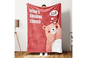 Craftique Mum Birthday Gifts, Pink Blanket for Mum, Gifts for Mum on Mothers Day, Valentines, Christmas Day Gifts for Mum Mummy, Mum Gifts from Daughter Son, Mum Throw Blanket, 50 x 60 Inches