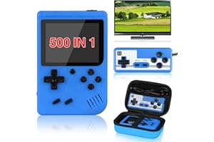 Handheld Game Console - Vaomon Retro Game Console kommt mit tragbarem Gehäuse, 400 Klassische FC Spiele, Konsole unterstützt Anschluss an TV 2 Spieler, Kinder & Liebhaber