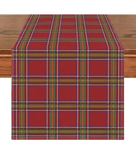 EDIMBURGO VAR.002 Runner da Tavola scozzese tartan natalizio natale Striscia - Cieffepi Home Collections