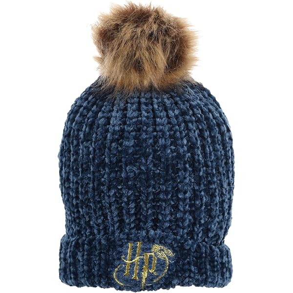 Bonnet Harry Potter Serpentard - Hiver Enfants/Ados/Adultes - 100% Acrylique - Vert - Pompon