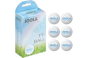 JOOLA Unisex Adulto Tt Ball Exterior, Blanco, 40 mm