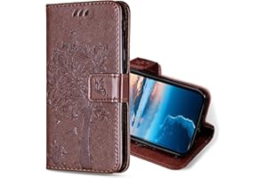 KANVOOS Handyhülle für Honor Magic 5 Pro 5G Hülle, PU Leder Schutzhülle mit Kartenfach, Flip Case Klappbar Stoßfeste Hülle für Honor Magic 5 Pro 5G (Braun)