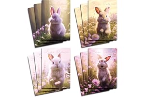 ‎BERNINJA Berninja Osterkarte Postkarte Set - 12 Stück auf Premium 400g/m² Karton, A6 Format, veredelt mit hochglänzendem UV-Lack