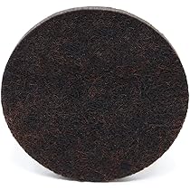 Adsamm® / 32 X Patins En Feutre Extra Forts/Bruns/ 28 Mm/Rond