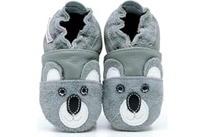 Need Sleep, Chaussons en cuir pour enfant - Chaussons en cuir souple - Pour bébé et enfant