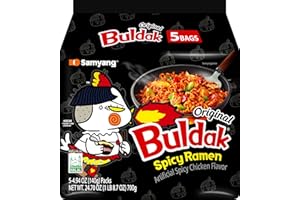 SAMYANG Buldak VERY Hot Chicken Instant Noodles, 5 x 140g