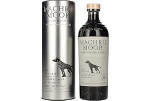 MACHRIE MOOR Cask Strength - Single Malt Whisky - 56,2% Alcool - Origine : Ecosse/Arran - Notes Tourbées, Fruitées & Robustes - A déguster pur - 70 cl