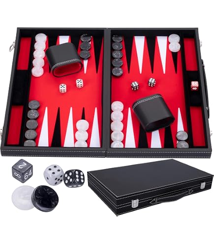 Jeu De Backgammon Wycliffe Brothers - Edition Masters Avec Étui Noir