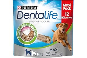 DENTALIFE Maxi - Maxi Pack - 12 przysmaków do żucia dla dużych psów - 426 g - codzienna higiena jamy ustnej