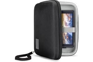 USA Gear Estuche de Monitor de Cámara Rígido de 7.5 Pulgadas - Bolsa Portátil para Monitor de Video Compatible con Monitores de Video Feelworld, Atomos, Lilliput A7s y más Monitores (Negro)