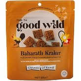 Baharatlı Kraker - Glutensiz Atıştırmalık, Filizlendirilmiş &Ccedil;iğ Karabuğday Unu ve Nohut Unu, Lif Kaynağı, 55 g