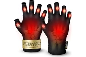iMedic Arthritis Gloves for Men & Women - Class 1 Medical Device - MHRA Registered – Medium Fingerless Compression Gloves for Everyday Use – Relieve Arthritis Pain & Improve Mobility - Black