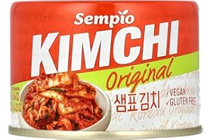 Sempio Kimchi en Lata (Original, 160g) - Auténtico Kimchi Coreano de Col Napa en Lata. Vegano, No Transgénico