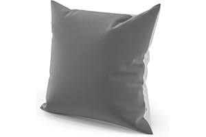 ‎WOLKENFELD Wolkenfeld Kissenbezug 80x80 Grau Anthrazit - Superweicher Kopfkissenbezug - 1x Kissenhülle mit verdecktem Reißverschluss - Grey