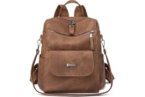 Puwuzixi Frauen Rucksack Wasserdicht Anti-Diebstahl Leichtgewicht PU Mode Reisen Mehrzweck Cabrio Geldbörse Umhängetasche Handtasche Rucksack
