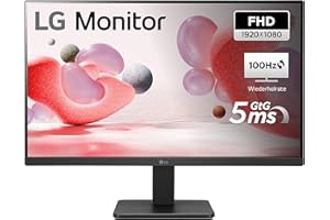 LG Full HD Monitor 24MR400-B.AEUQ - 24 Zoll, IPS Panel, FreeSync, VESA FDMI, 100Hz, Schwarz