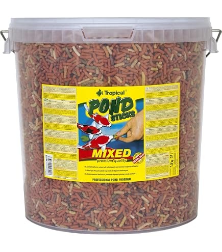 KOI & Goldfish Basic Sticks – 5L / 430g, Schwimmendes Teichfischfutter Für Koi & Goldfische, Mit Vitaminen