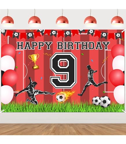 Decorata Party Happy Geburtstag Banner - Fußball Fan