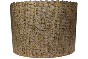 Bäckerei Spiegelhauer Panettone Lot de 10 moules jetables en papier 500 g I Moules jetables résistants à la graisse et stables I Dimensions (H x P) : 9,5 x 13,4 cm