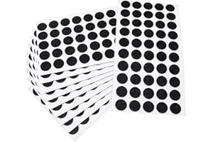 Adsamm® / 500 x almohadillas de fieltro / Ø 16 mm / negro / redondo / Protectores de suelo para patas de mueble / auto-adhesivos / con grosor de 1,5 mm de la máxima calidad