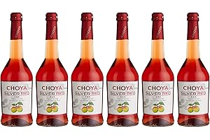 Choya Silver Red (Weinhaltiges Getränk, Ume Frucht, japanischer Pflaumenwein, fruchtig, süß, 10% vol.) 6er Pack (6 x 0,5 l)