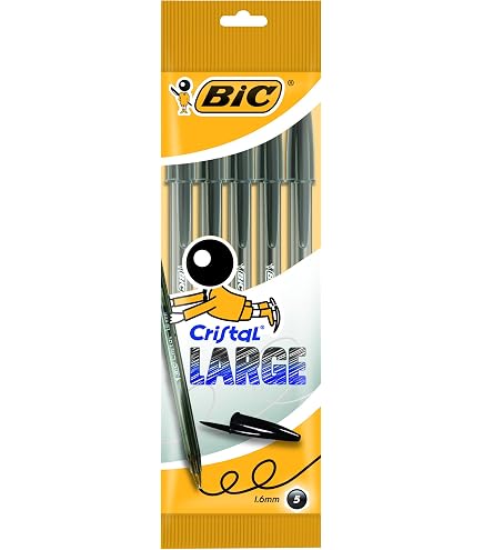 Penne a sfera BIC Cristal Original Nero - 50 pezzi - Giustacchini