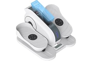 SPORTNOW Pedalier d'appartement, plliptique de Bureau, Mini vélo elliptique électrique avec écran LCD, télécommande et 10 Vitesses réglables, Silencieux et Portable pour Les Seniors, Blanc