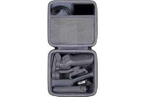 co2CREA Twarde etui ochronne na telefon DJI OSMO Mobile 6 stabilizator do smartfona - ręczny kijek do selfie, tylko torba, czarny, Walizka