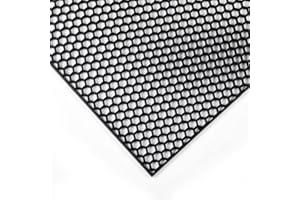 AggAuto 119,38x40,64cm Noir Plastique ABS Grille de voiture universelle, Grille de pare-chocs automobile Grille Nid d’abeille 10mm