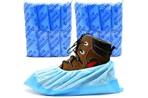 80x Blue Heavy Duty Overshoes | Reusable and Disposable Overshoes | Long-Lasting, Waterproof and Slip Resistant | Simply Direct Brand