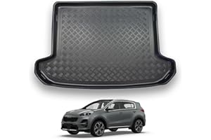 NOMAD Kia Sportage (2016-2021) Boot Liner Tailored Fit Car Floor Mat Protector Non Slip Waterproof Raised Edges Compatible Custom Fit Accessory Black Dog & Pet Friendly Easy Install All-Weather