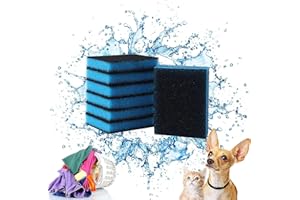 JIGSPSYZH 6 Stücke Tierhaarentferner für Waschmaschine - Haarentferner für Wäsche - Wiederverwendbarer TierfellwäScher Fänger Haarentferner [Energieklasse A]