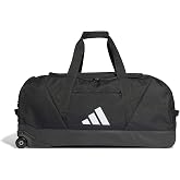 adidas Tiro Competition Duffelbag M, geri d&ouml;n&uuml;şt&uuml;r&uuml;lm&uuml;ş polyester, siyah