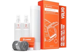 Luxshield Car Bumper Protector Set for Volvo XC40 1 (I) 536 I 2017-2025 - Rear Bumper Guards for Cars, Anti Scratch, Paint Protection for Sill Lip - Transparent