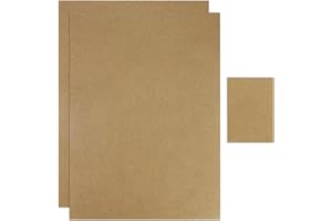 JRSHIRLEYLTD 2 placas de madera MDF A3 para manualidades, 2 mm, de densidad media, para grabado láser, pintura y decoración (42 x 30 cm), con 1 tabla de madera de manualidades de 5 pulgadas